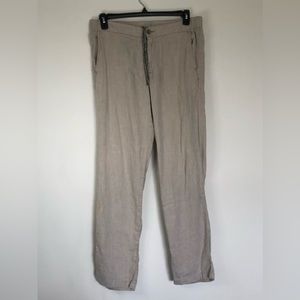 Tommy Bahamas Beige Drawstring Linen Cotton Blend Size M